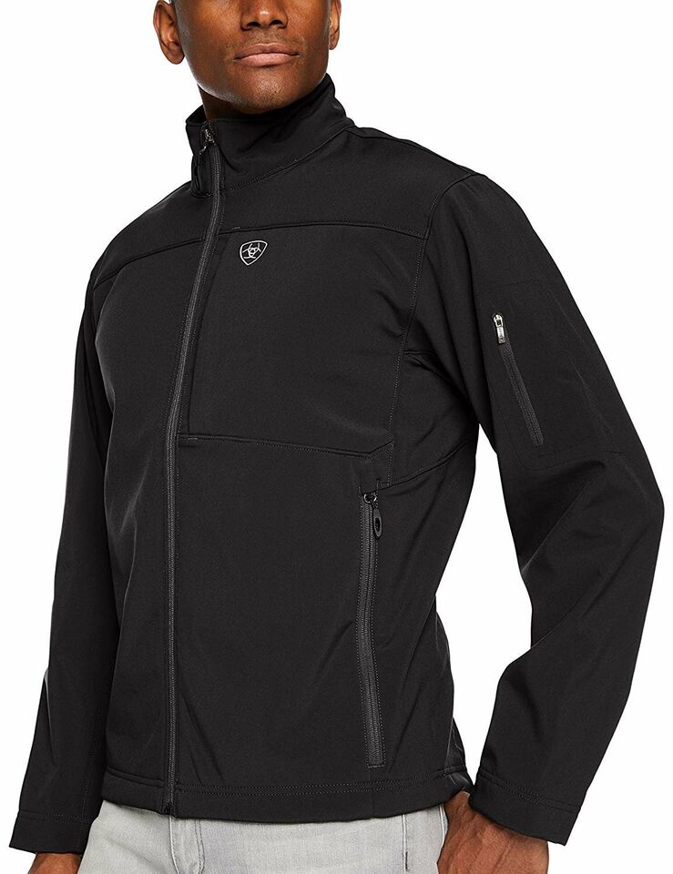 ARIAT MEN’S VERNON 2.0 SOFTSHELL BLACK JACKET (2)